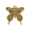 Tibetan Style Alloy Butterfly Pendants TIBEP-3945-AG-NR-1