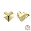 925 Sterling Silver Stud Earrings EJEW-C146-03G-2