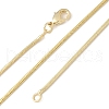 1.5mm Rack Plating Brass Snake Chain Necklaces for Women Men MAK-L044-13G-4