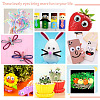 Olycraft 4 Sheets 4 Styles Plastic Wiggle Googly Eyes Stickers KY-OC0001-30-6