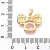 Brass Rhinestone Pendants KK-S049-15G-3