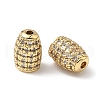 Brass Clear Cubic Zirconia Beads KK-Q068-27G-1