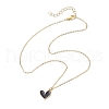 Alloy Enamel Heart Pendants Necklaces NJEW-JN04772-02-4