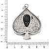 316 Surgical Stainless Steel Big Pendants STAS-D304-12AS-3