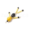 Glass Seed Beaded Little Skeleton Figure Pendants PALLOY-MZ00762-5