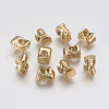 Ion Plating(IP) 304 Stainless Steel European Beads STAS-J022-023G-2