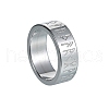 Vintage Stainless Steel Viking Runes Symbols Finger Ring PW-WG0D6EE-03-1
