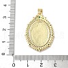 Brass Micro Pave Cubic Zirconia Pendants KK-Q068-40D-G-3