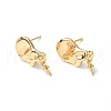 Brass Stud Earring Findings KK-B063-05G-1