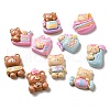 Bear Theme Opaque Resin Decoden Cabochons CRES-P034-06-1