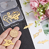 Beebeecraft 7Pcs 7 Styles 201 Stainless Steel Pendants STAS-BBC0005-34-3