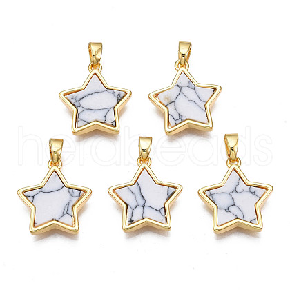 Real 18K Gold Plated Brass Pendants KK-N233-173A-01A-1