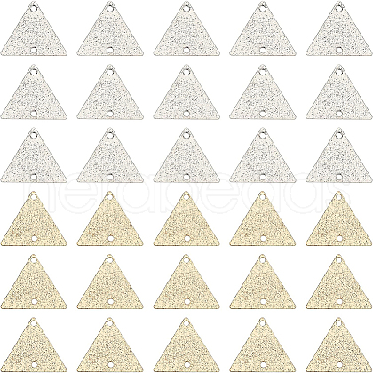 BENECREAT 40Pcs 2 Colors Brass Connector Charms KK-BC0008-18-1