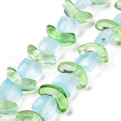 Transparent Glass Beads Strands LAMP-H061-02I-1