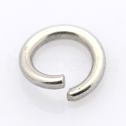 Tarnish Resistant 304 Stainless Steel Open Jump Rings STAS-E066-08-8mm-1