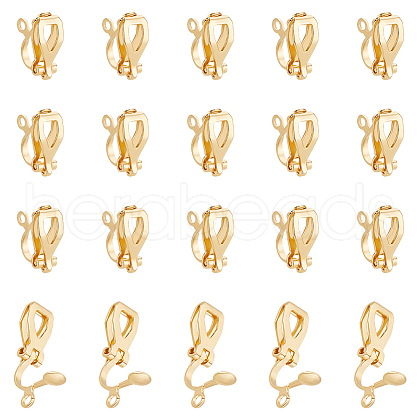 Unicraftale 20Pcs 304 Stainless Steel Clip-on Earring Findings STAS-UN0058-60-1
