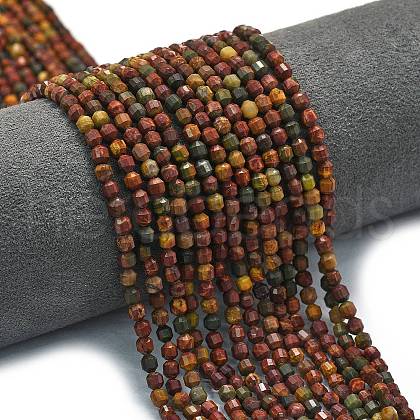 Natural Picasso Stone/Polychrome Jasper Beads Strands G-A260-A24-01-1