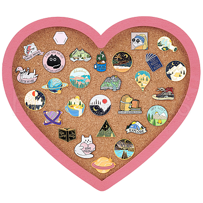 Wall Jewelry Display Cork Tray AJEW-WH0348-466A-1