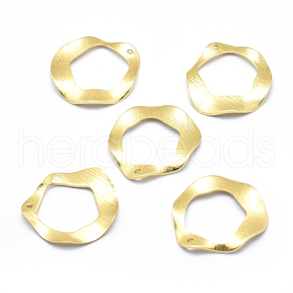 Brass Pendants KK-P155-15G-NR-1