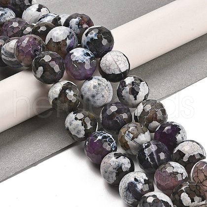 Natural Fire Crackle Agate Beads Strands G-L595-A02-01H-1