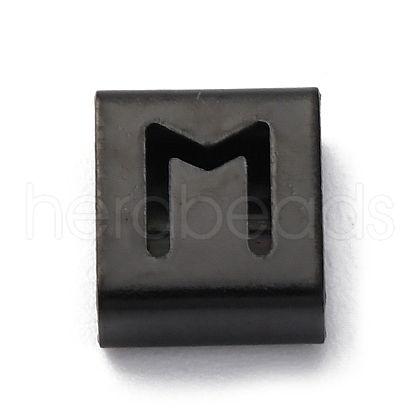 Ion Plating(IP) 304 Stainless Steel Square Slide Charms STAS-L132-22M-B-1