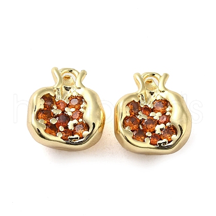 Brass Micro Pave Cubic Zirconia Pendants KK-H455-16G-1