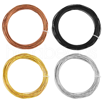 HOBBIESAY 80M 4 Colors Round Aluminum Craft Wire AW-HY0001-02-1