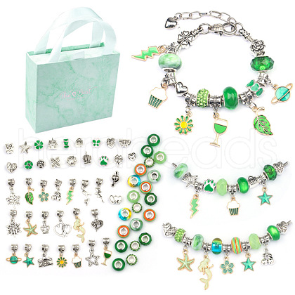 DIY European Bracelet Making Kits DIY-YWC0006-02E-1
