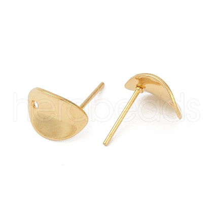 304 Stainless Steel Stud Earring Findings STAS-Z127-01G-1