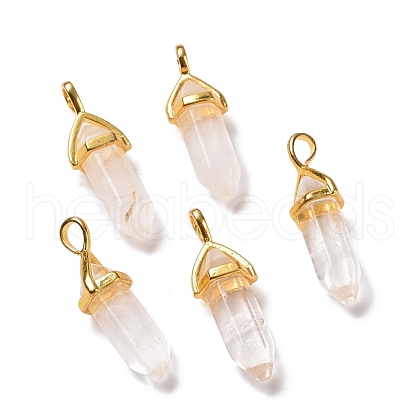 Natural Quartz Crystal Pendants G-K329-53G-1