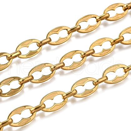 Ion Plating(IP) 304 Stainless Steel Oval Link Chains CHS-S012-11G-1