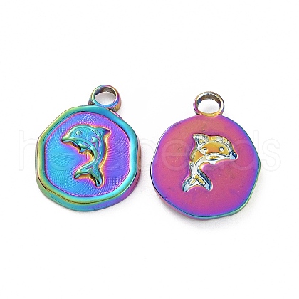 Ion Plating(IP) 304 Stainless Steel Pendants STAS-C003-04MC-1
