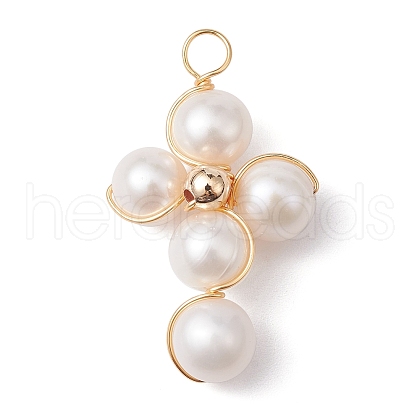 Grade A Natural Cultured Freshwater Pearl Pendants PALLOY-JF02225-1