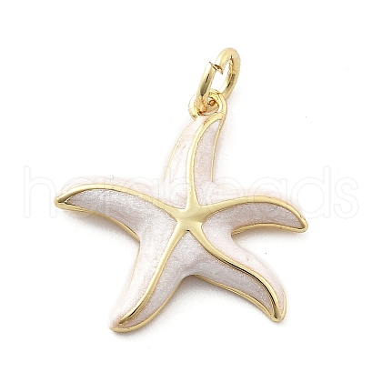 Brass Enamel Pendants KK-Q029-04G-03-1
