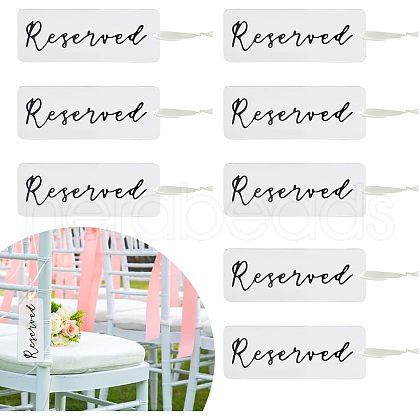 Acrylic Reserved Hanging Signs HJEW-PH01556-1