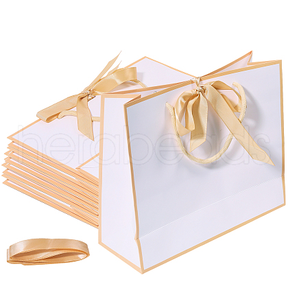 Rectangle Paper Gift Tote Bags ABAG-WH0038-67B-1