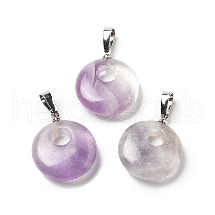 Natural Amethyst Pendants G-L620-D04-1