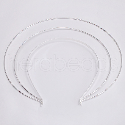 Hair Accessories Iron Hair Band Findings OHAR-PW0001-156S-1