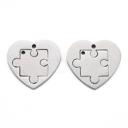 Non-Tarnish 304 Stainless Steel Pendants STAS-N095-034-1