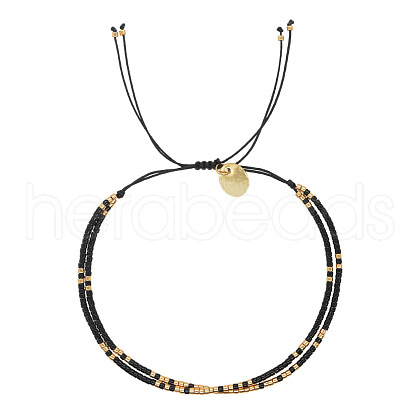 Handmade Dual-color Seed Beads Braided Bead Bracelets for Women UO2379-1-1