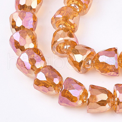 Electroplated Glass Beads EGLA-T016-01-B04-1