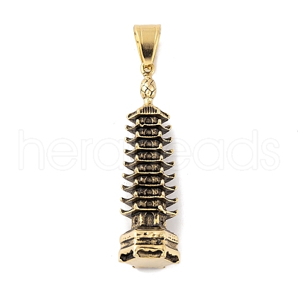 304 Stainless Steel Big Pendants STAS-K283-29AG-1