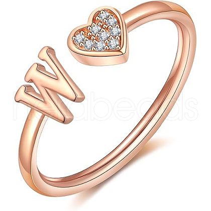 Adjustable Brass Rhinestone Cuff Rings FS-WG29D83-39-1