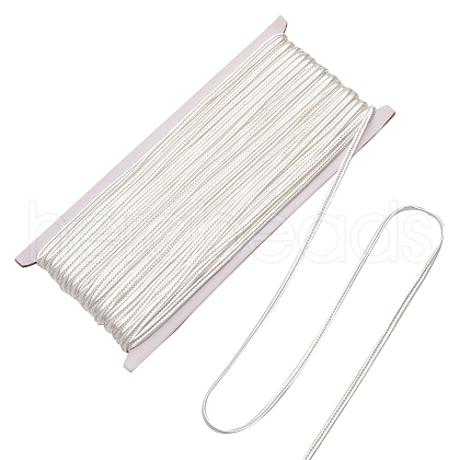 27M Flat Polyester Braided Cord OCOR-WH0096-01A-1