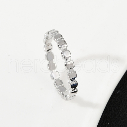 304 Stainless Steel Plain Band Finger Rings RJEW-P153-01P-1