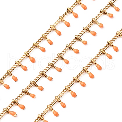 304 Stainless Steel Curb Chains STAS-R100-09A-03-1