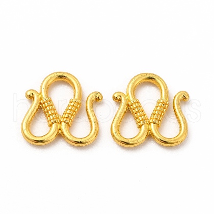 Rack Plating Alloy S-Hook Clasps PALLOY-A001-58MG-1