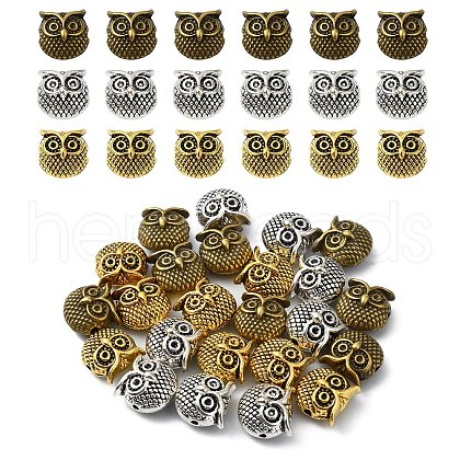24Pcs 3 Colors Tibetan Style Alloy Beads FIND-YW0006-17-1