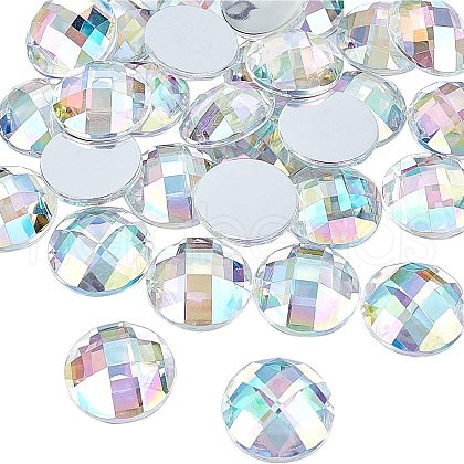Fingerinspire Taiwan Acrylic Rhinestone Cabochons ACRT-FG0001-001-1