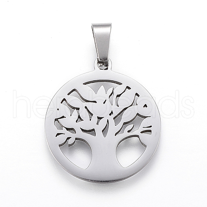 Non-Tarnish 304 Stainless Steel Pendants STAS-I086-03P-02-1